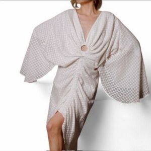 NWT Off White Floral Net Dress